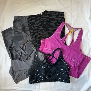Lole Avia All In Motion Womens XL Activewear Bundle Workout LOT OF 5 Active XL